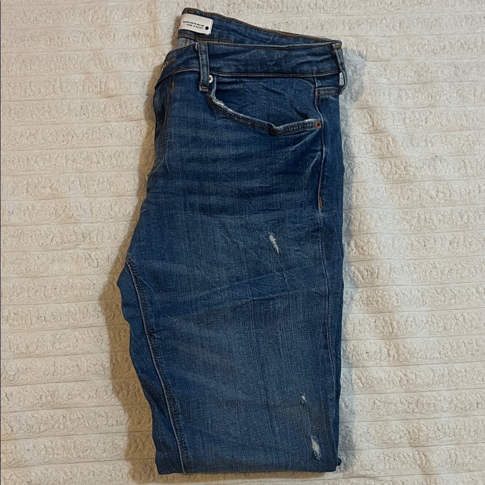 Zara Women's Blue Skinny Jeans